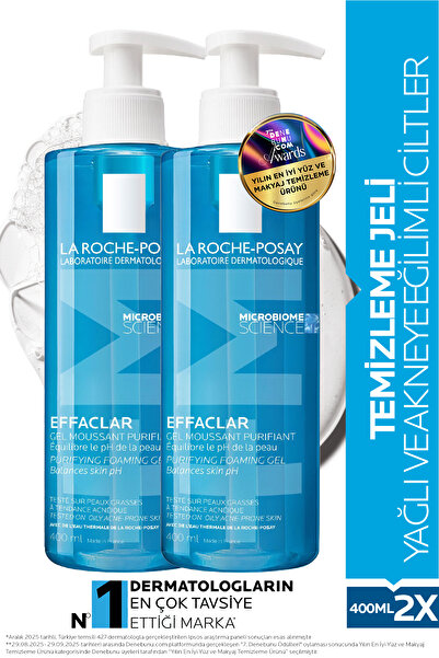 La Roche Posay Effaclar Yağlı ve Akneye Eğilimli Ciltler için Yüz Temizleme J...