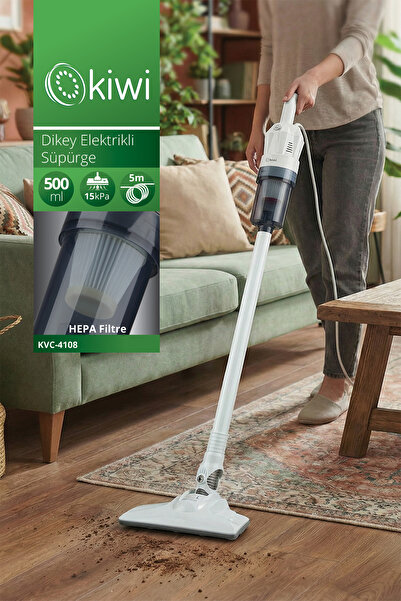 Kiwi Kvc-4108 Dikey Elektrikli Süpürge Beyaz