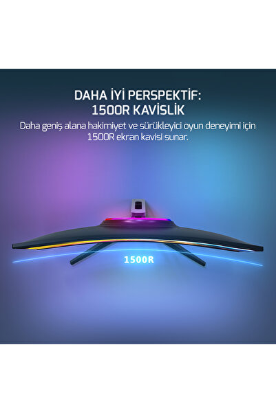 GamePower Vivid T50 27" 1500R Curved RGB Siyah 200Hz 0.5ms FHD VA Gaming Monitör (Ölü Pikselde Anında Değişim)