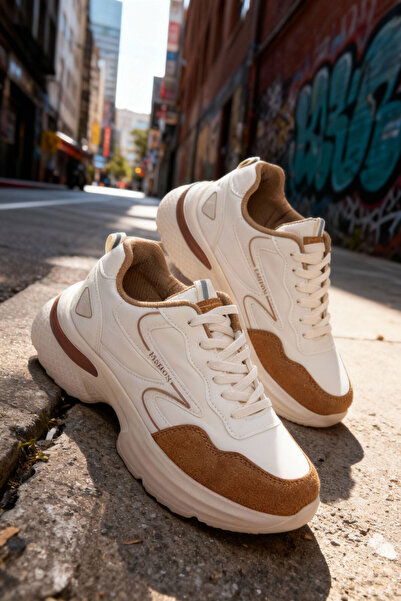 SOHO Γυναικεία αθλητικά παπούτσια Beige-Tan 20834