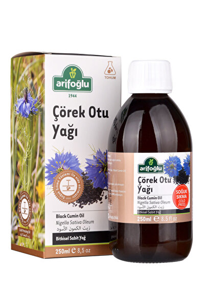 Arifoğlu Black Cumin Seed Oil 250ml Cold Pressed |   Drinkable
