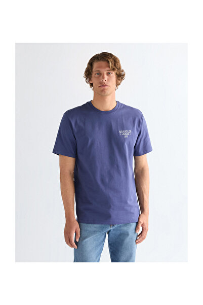 WRANGLER Pánské grafické tričko, tmavě modré