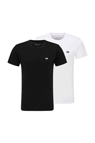 Lee Pánské tričko TWIN PACK CREW, černo-bílé