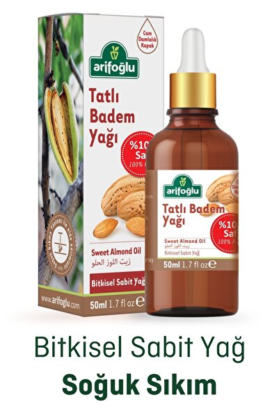 Arifoğlu Badem Yağı Tatlı 50ml %100 Saf Tatlı Badem Yağı