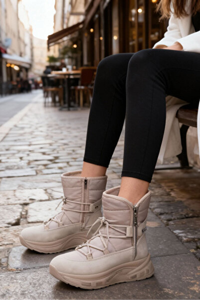 SOHO Μπεζ Γυναικείες Μπότες - 20138 Model Bootie