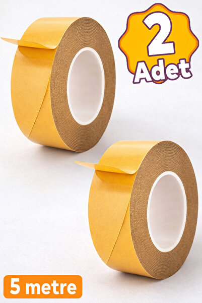 Badem10 (2 ADET) Kaydırmaz Kaymaz Halı Bandı Çift Taraflı Yapıştırma Sabitlem...