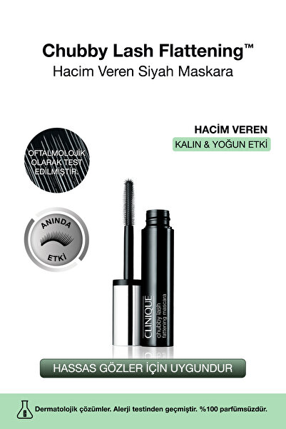 Clinique Chubby Lash Fattening Hacim Veren Maskara - 10ml - Kıl Fırça