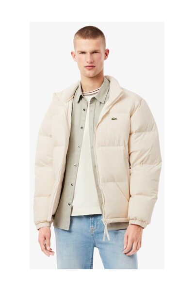 Lacoste Vodoodpudivá péřová bunda s kapucí