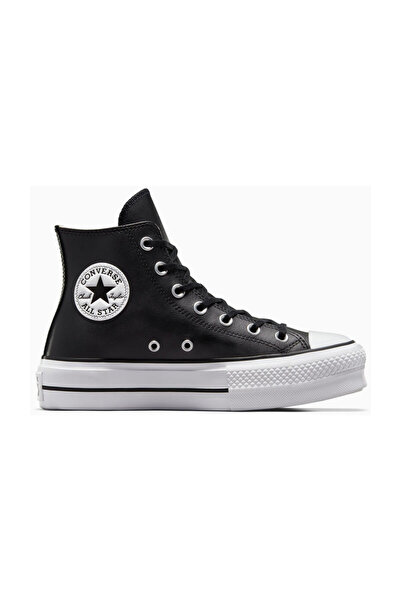 Converse Чък Тейлър All Star EVA Lift Platform Leather - Черно/Естествено сло...