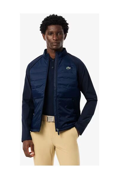 Lacoste Prošívaná golfová bunda s vysokým límcem