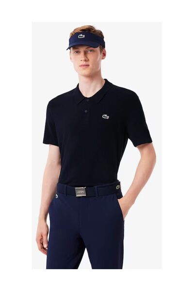 Lacoste Pánský golfový svetr s krátkým rukávem a polo límečkem