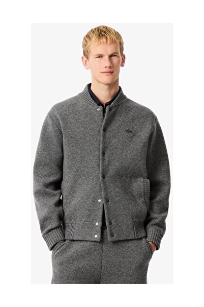 Lacoste Jachetă bomber din lână merino pentru bărbați