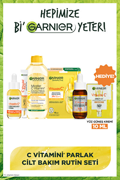 Garnier C Vitamin Gece & Gündüz Serum (Niasinamid + Salisilik Asit) + Aydınla...