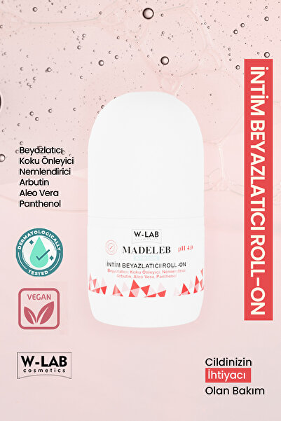 W-Lab Kozmetik Intim Beyazlatıcı Roll On 50 ml Beyazlatıcı Koku, Mantar Önley...