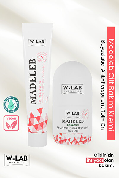 W-Lab Kozmetik Madeleb Krem 40 ml ve  Madeleb Roll On 50 ml  Set