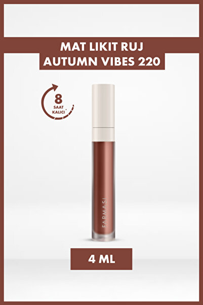 Farmasi Uzun Süre Kalıcı Kadifemsi Yapı Mat Likit Ruj | 220 Autumn Vibes