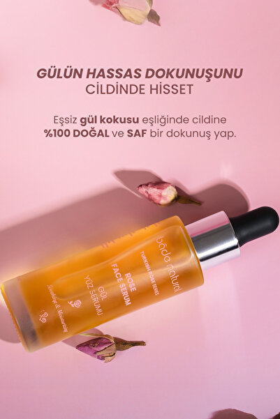 Bade Natural Gül Yağı Rahatlatıcı Ve Antioksidan Yüz Serumu 30 ml