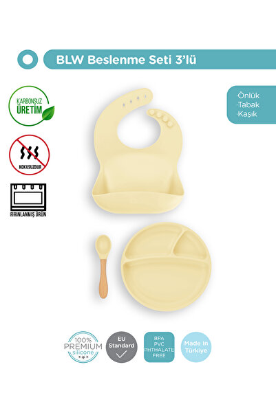 OiOi Silikon Beslenme Seti BLW II - Mellow Yellow