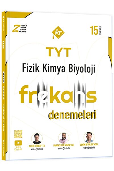 KR Akademi Yayınları 2026 TYT Fizik Kimya Biyoloji FKB 15'li Frekans Denemeleri