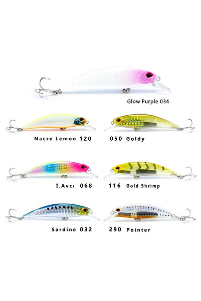 Fujin Ziggy 70mm 9.6gr Sinking LRF Maket Balık - 028-ZEBRA GLOW