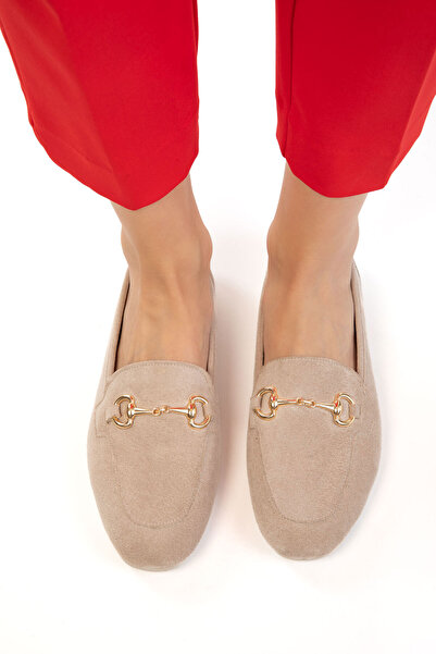 SOHO Balerini de damă din piele intoarsa bej 21240