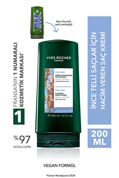 Yves Rocher Hacim Veren Saç Kremi - İnce Telli Saçlar / Volume -Vegan -200ml