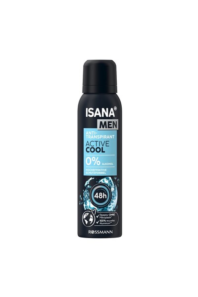 ISANA MEN Deodorant Anti-Transpirant Active Cool Fresh, 150 ml