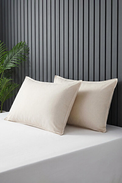 TRENDYOLMİLLA HOME Σετ 2 Μπεζ Μαξιλαροθήκες 50x70cm TPHSS25YK00000