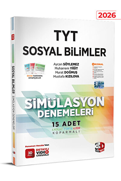 3D Yayınları TYT Sosyal Bilimler Simülasyon Denemeleri