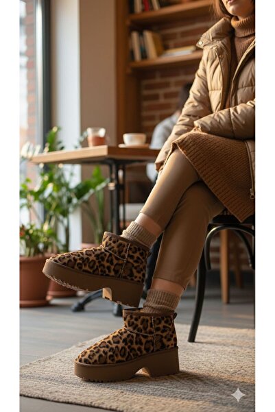 İncimoda Cizme clasice ultra mini New Heights, scurte, cu platformă din shear...