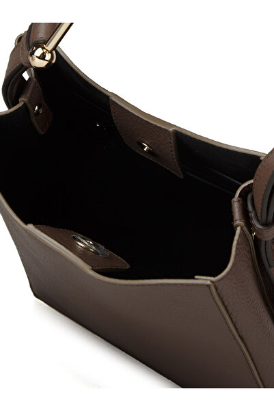 FURLA Nuvola Mini Bucket Bag 20 - Calf Leather St.Eracle-Mogano