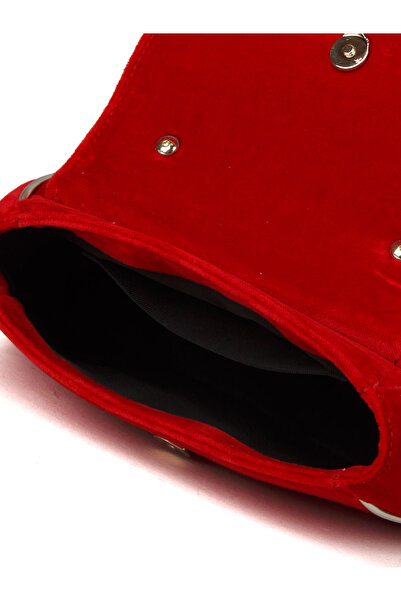 FURLA HEATHER MINI-SCHULTERTASCHE - SAMT+ZIERLEISTEN METALL-TONI