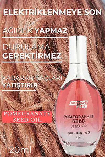 Softto Plus Nar Cilde Parlaklık ve Canlılık Kazandıran Saç Yüz ve Vücut Yağı 120 ml