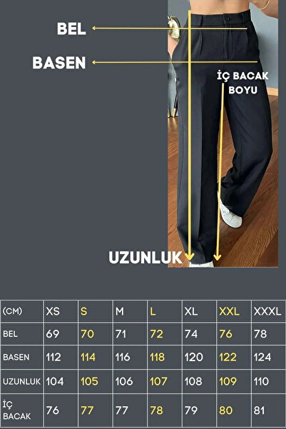 LAVİNİM Palazzo Pantolon Oversize Orjinal Kesim