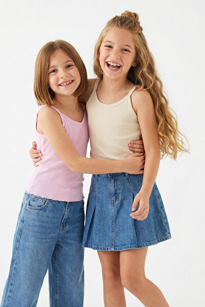 TRENDYOLKIDS Πλεκτό Αθλητής Stone-Pink TKDSS25AL00012