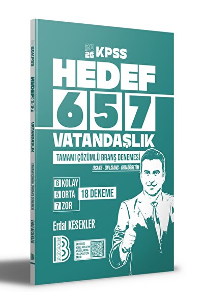 Benim Hocam Yayınları 2026 KPSS Genel Kültür Tamamı Çözümlü 6+5+7 Deneme Seti Benim Hocam Yayınları