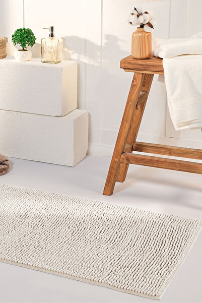 Kaşmir Home Soft Makarna Banyo Paspas Bej 60x100 cm
