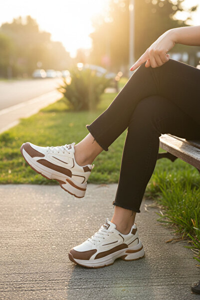 SOHO Beige-Taba-C Damen-Sneaker 18802