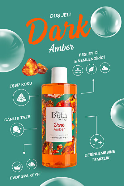 THE BATH FACTORY Nemlendirici ve Besleyici Dark Amber Duş Jeli 400 ml