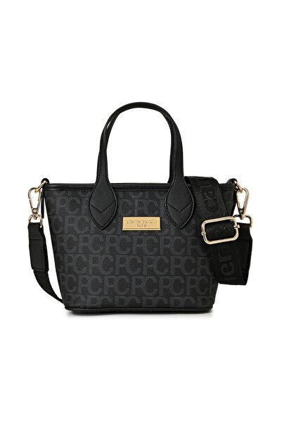Pierre Cardin Siyah Büyük Alfabe Kadın Çapraz Çantası 05PO24Y1833