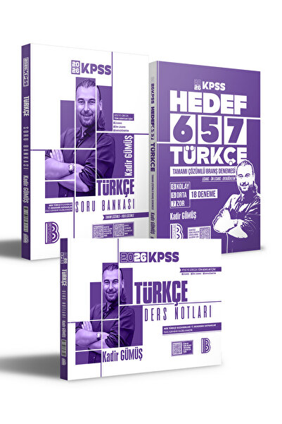 Benim Hocam Yayınları 2026 KPSS Türkçe Ders Notları - Soru Bankası ve Deneme ...