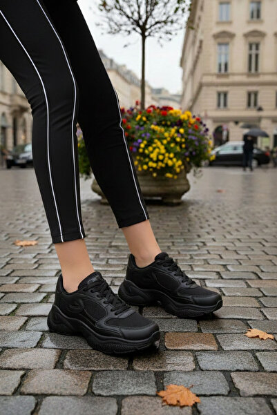 SOHO Schwarz-Schwarze Damen Sneakers 18147