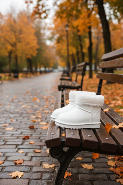 SOHO Weiße Kinderstiefel und Stiefeletten 21020