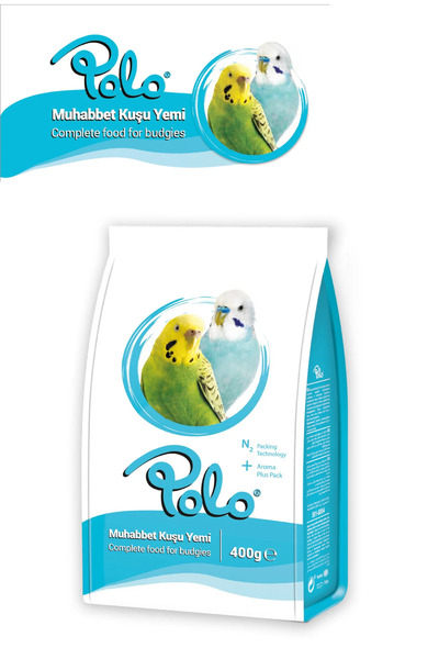 Polo Muhabbet Kuşu Yemi Sade/Meyveli 400 Gr