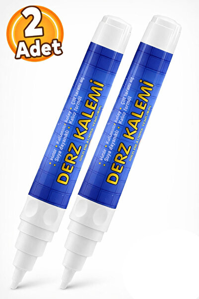 Badem10 2'li Fayans Beyaz Derz Hazır Dolgusu Boyama Boyası Kalemi Hızlı Kuruy...