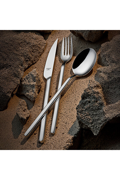 Aryıldız طقم سكاكين وشوكة وملعقة من نيرفانا برستيج مكون من 24 قطعة لـ 6 أشخاص