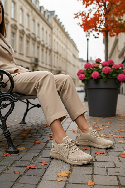 SOHO Beige Damen Sneakers 16884