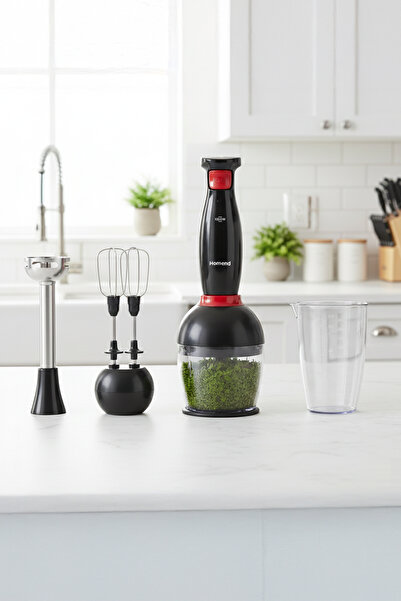 HOMEND Handmaid 1967H Blender Set Black Red