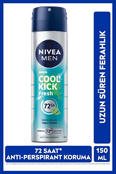 NIVEA Men Cool Kick Fresh Erkek Deodorant Sprey 150 ml