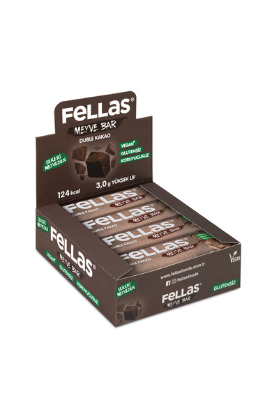 Fellas بار الفواكه - كاكاو مزدوج (35 جرام) × 12 قطعة
